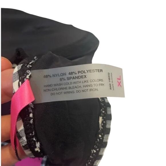 Betsey Johnson Gingham Bathing Suit XL New - Picture 4 of 4